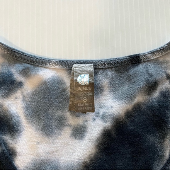 David Bowie Stardust Tye Dye Black and White Tank Top Size Small - Picture 7 of 7